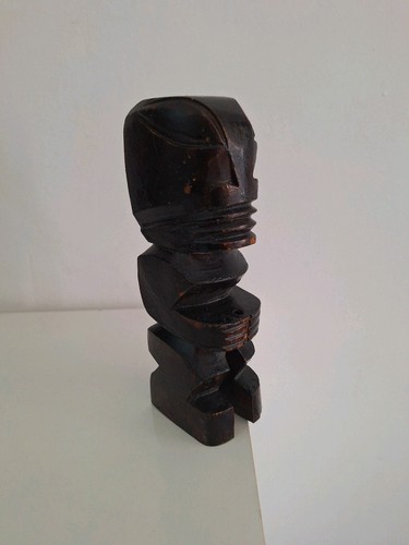 Statuette tiki bois figurine - tiki, bois.