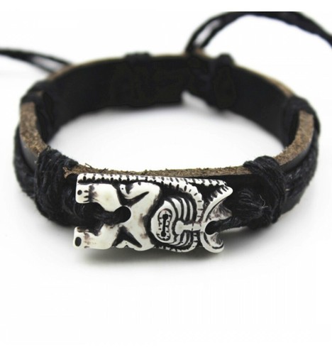 Bracelet avec statuette tiki - bracelet,